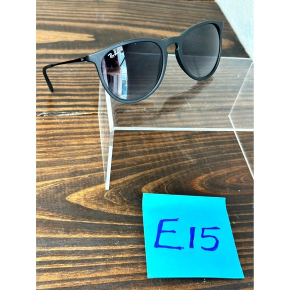 Ray-Ban Erika Classic RB4171 622/8G Rubber Black Phantos Sunglasses Full Rim - Picture 1 of 6